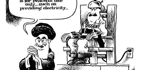 Iran nuclear cartoon