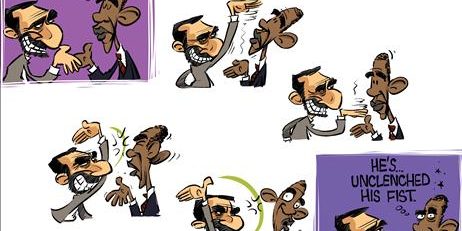 obama cartoon iran ahmadinejad