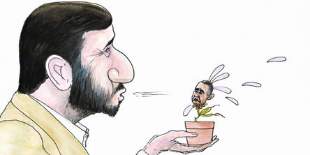 ahmadinejad obama cartoon