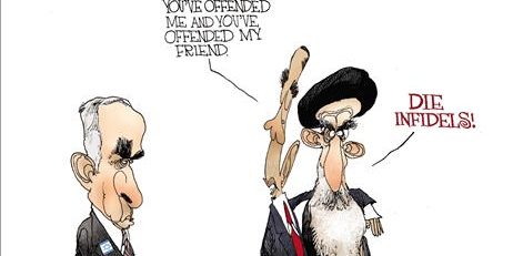 Netanyahu Ahmadinejad cartoon iran