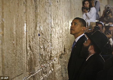 obama at western wall