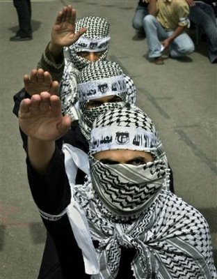 Palestinian nazi banner holocaust germany hitler