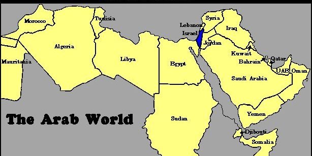map of arab israel