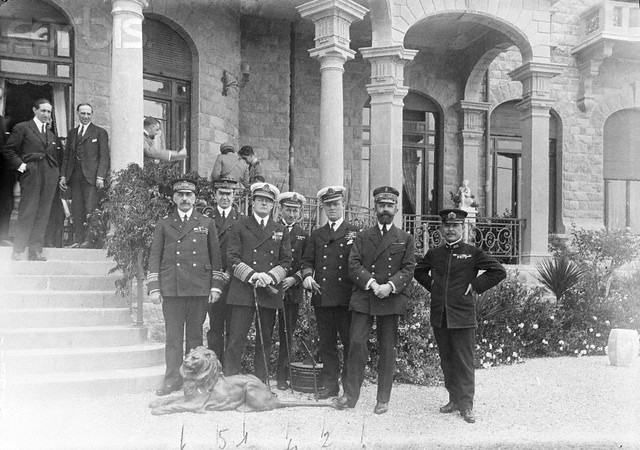 Admiral Beatty and Staff at Peace Conference