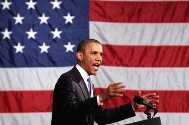 President Barack Obama speaks during Democratic National Committee event at the Hyatt at The Bellevue, Thursday, June 30, 2011, in Philadelphia.  (AP Photo/Carolyn Kaster)