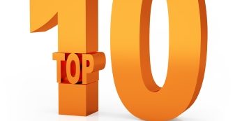 Top 10 winner 3d orange symbol isolated