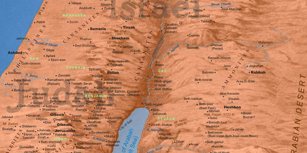 Biblical Israel map