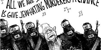cartoon hamas carter peace process