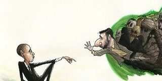 obama iran ahmadinejad cartoon