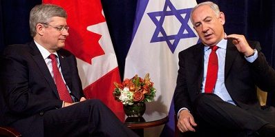 harper and netanyahu