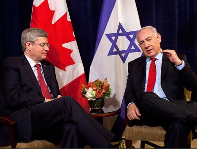 harper and netanyahu