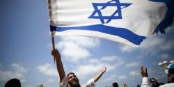 Flag of Israel celebration