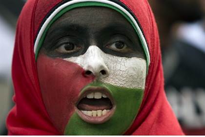protestor palestinian