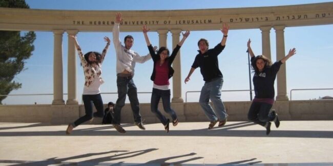 hebrew-university-994×497 Students mid jump at Hebrew University